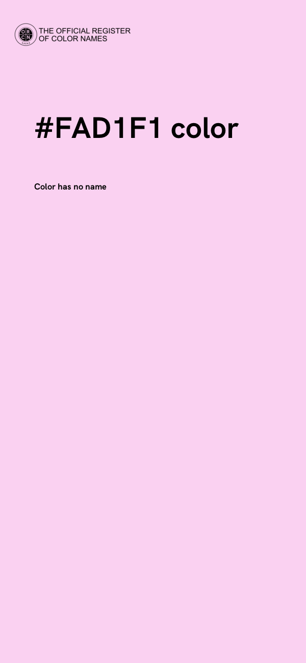 #FAD1F1 color image