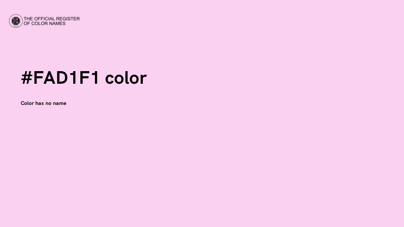 #FAD1F1 color image