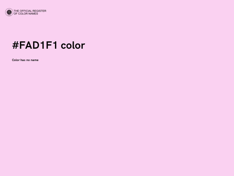 #FAD1F1 color image