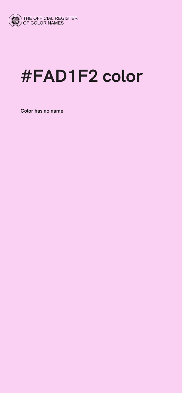 #FAD1F2 color image