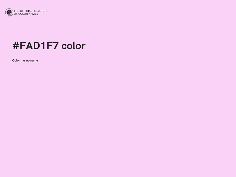 #FAD1F7 color image