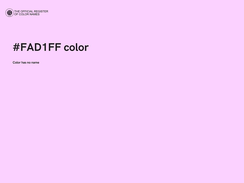 #FAD1FF color image