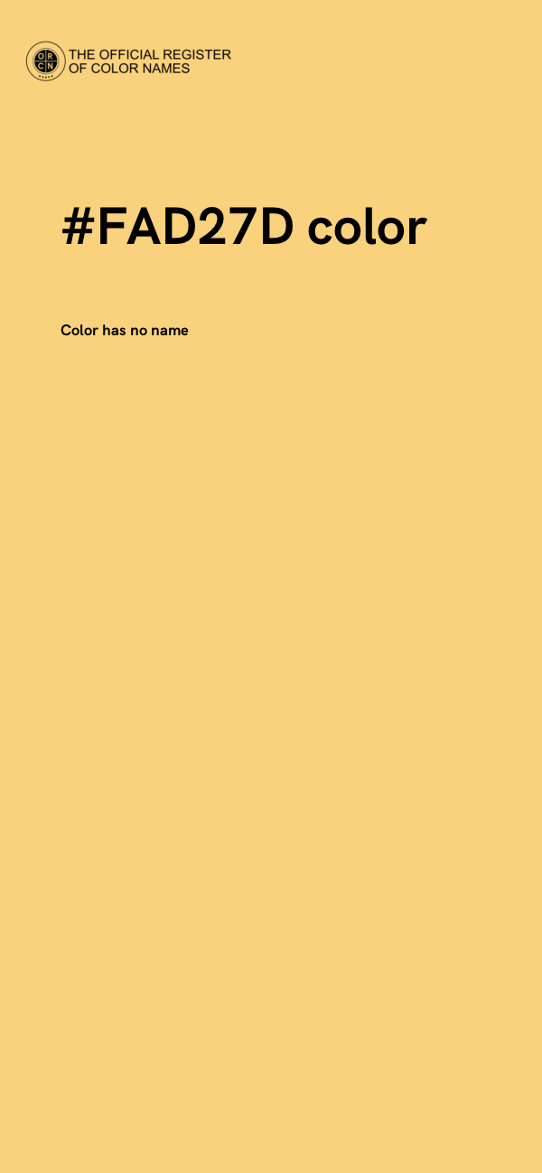 #FAD27D color image