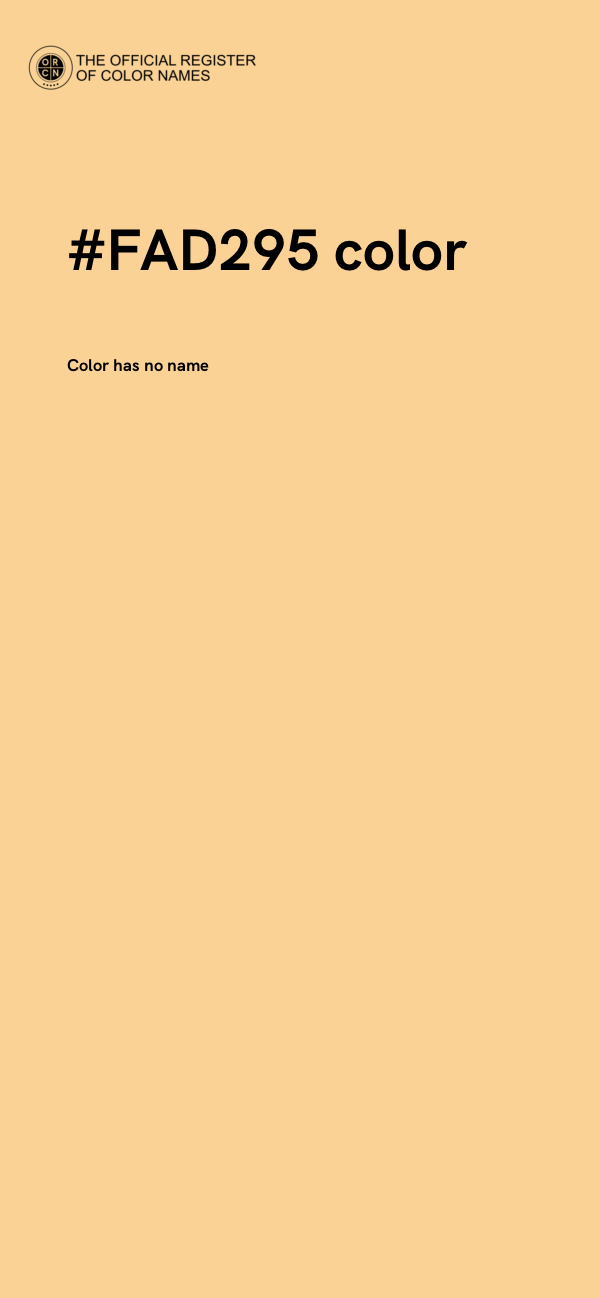 #FAD295 color image