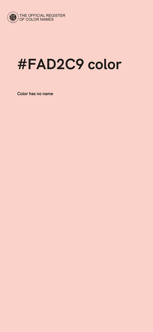 #FAD2C9 color image