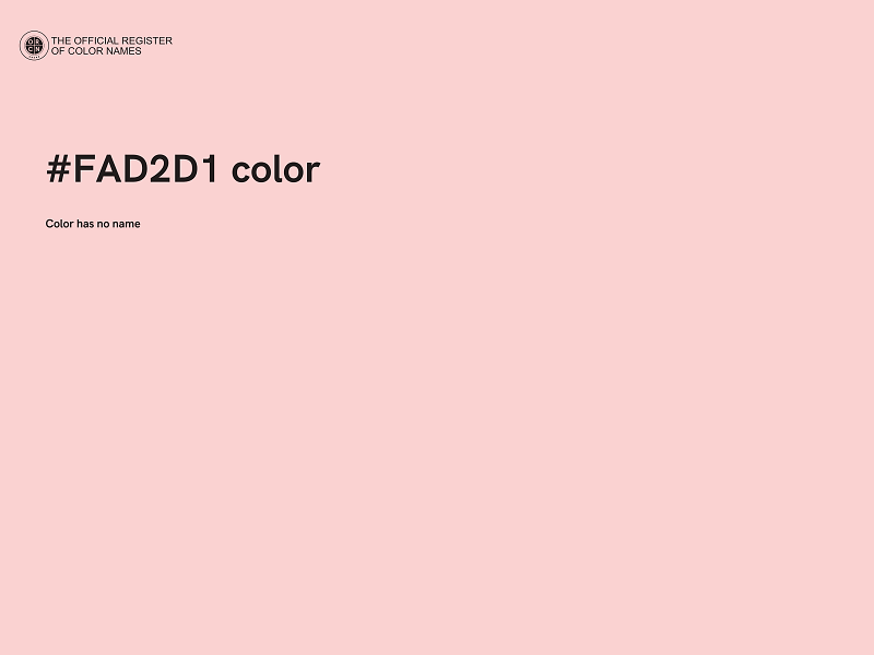 #FAD2D1 color image