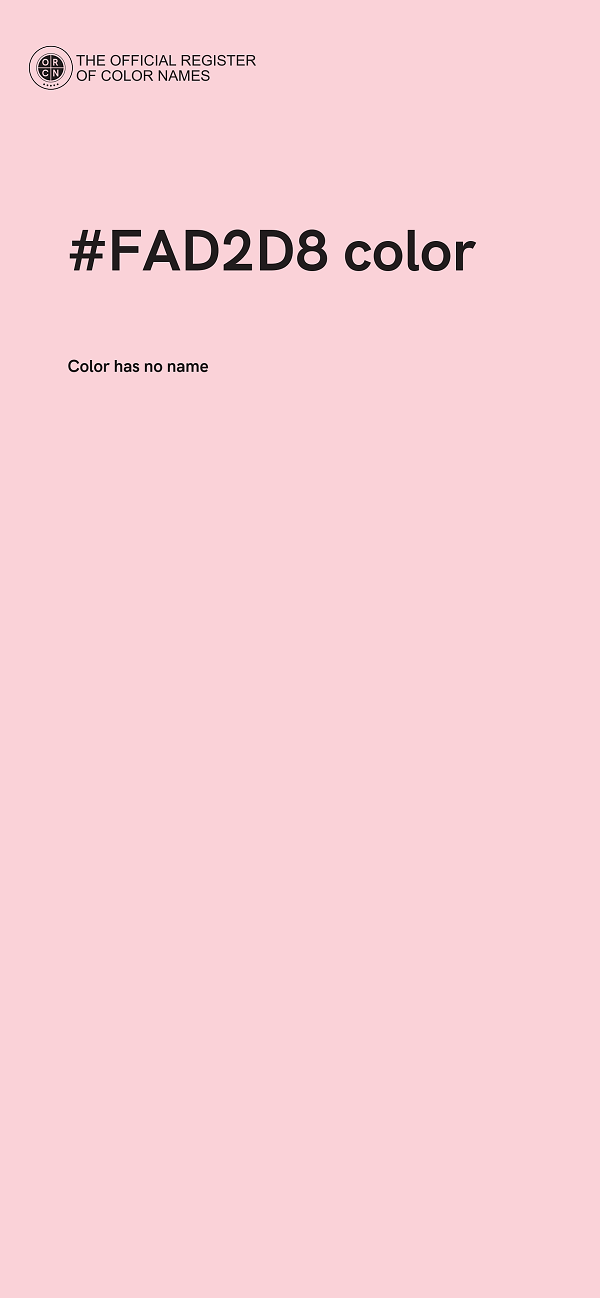 #FAD2D8 color image
