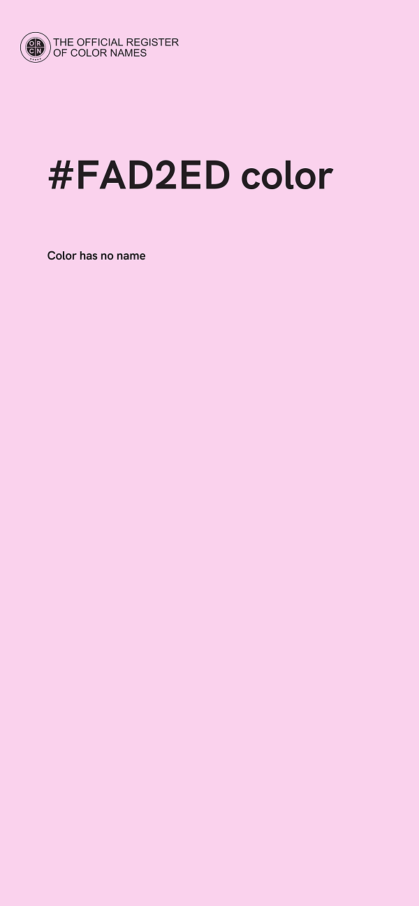 #FAD2ED color image
