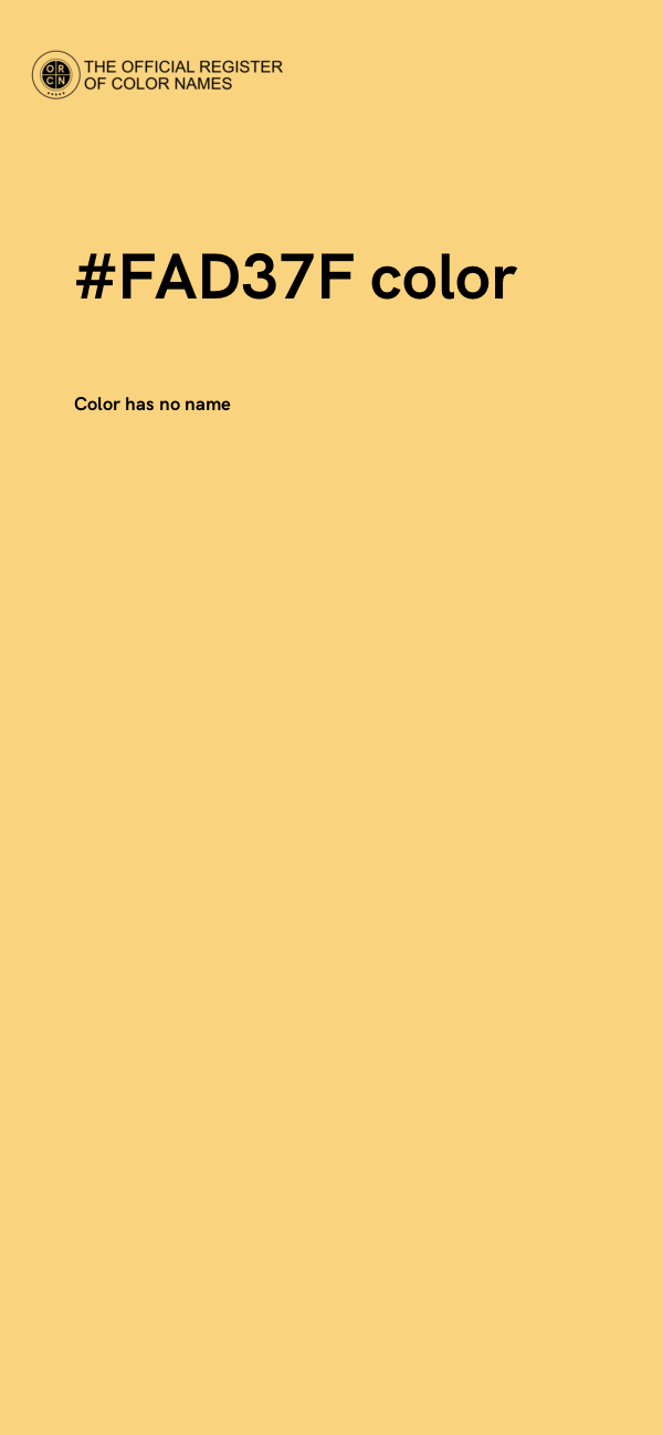 #FAD37F color image