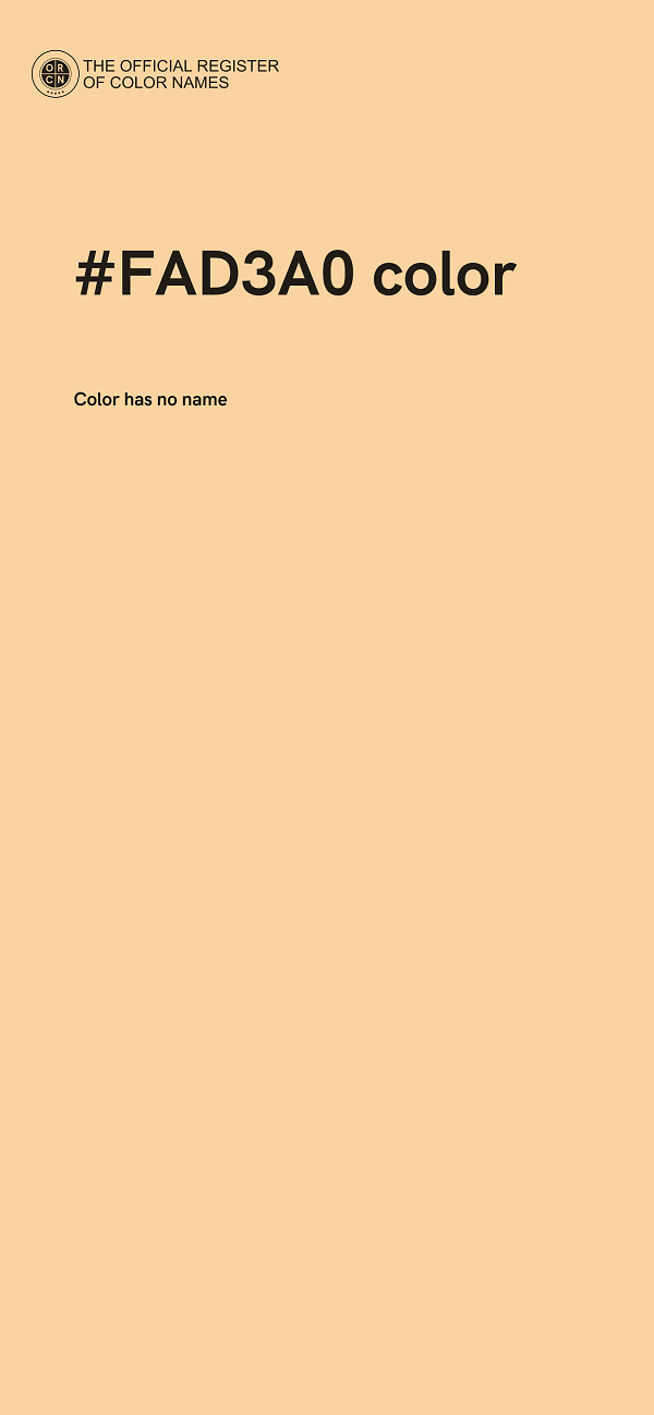 #FAD3A0 color image