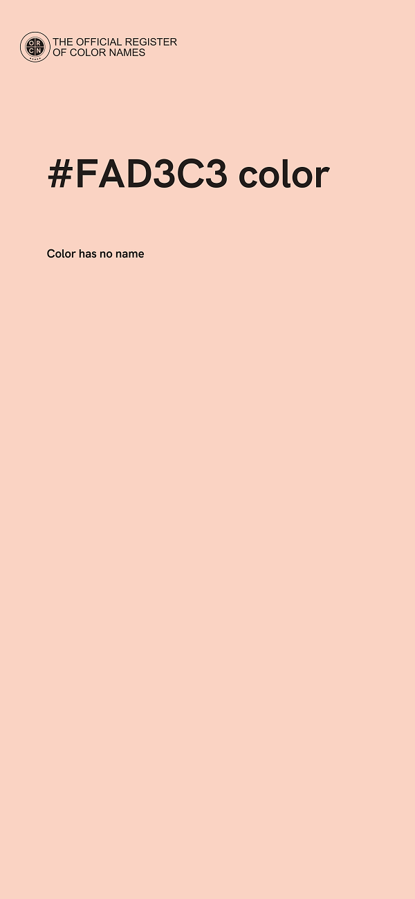 #FAD3C3 color image