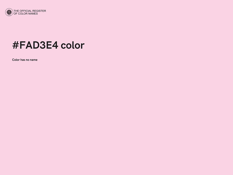 #FAD3E4 color image