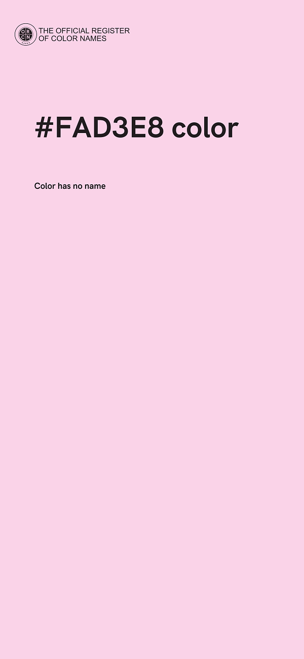 #FAD3E8 color image