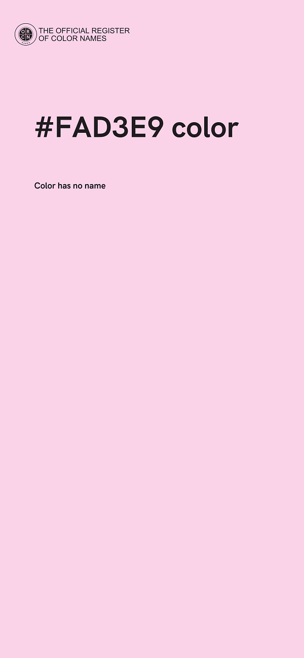 #FAD3E9 color image