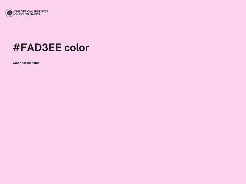 #FAD3EE color image