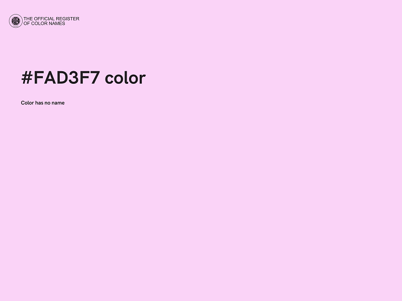 #FAD3F7 color image