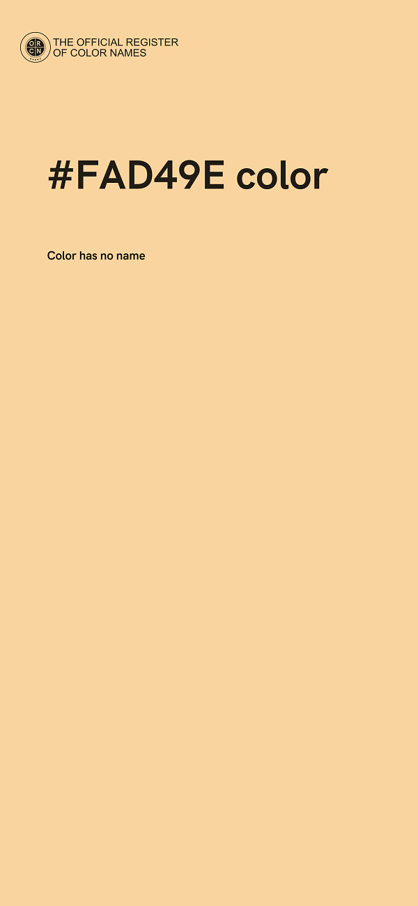 #FAD49E color image