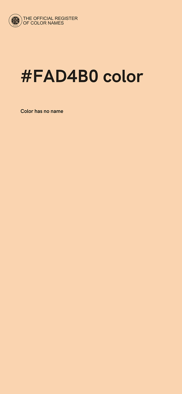 #FAD4B0 color image