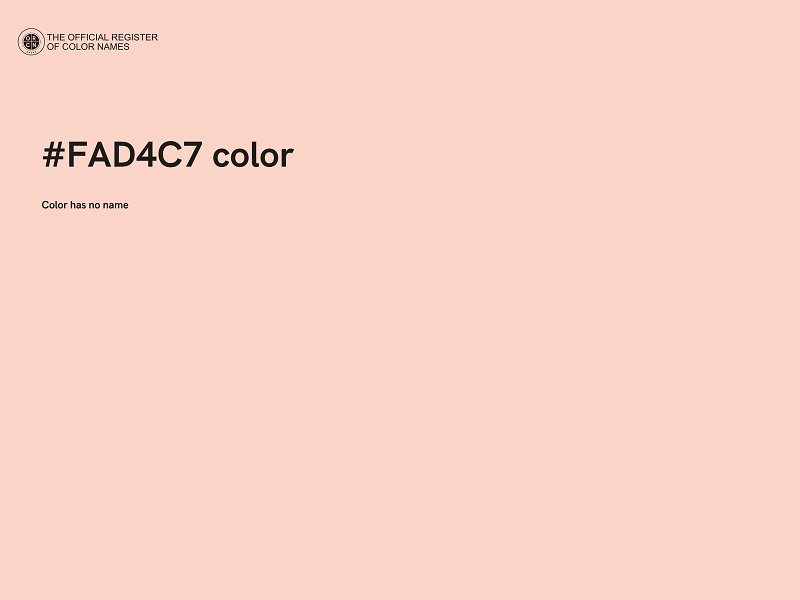 #FAD4C7 color image