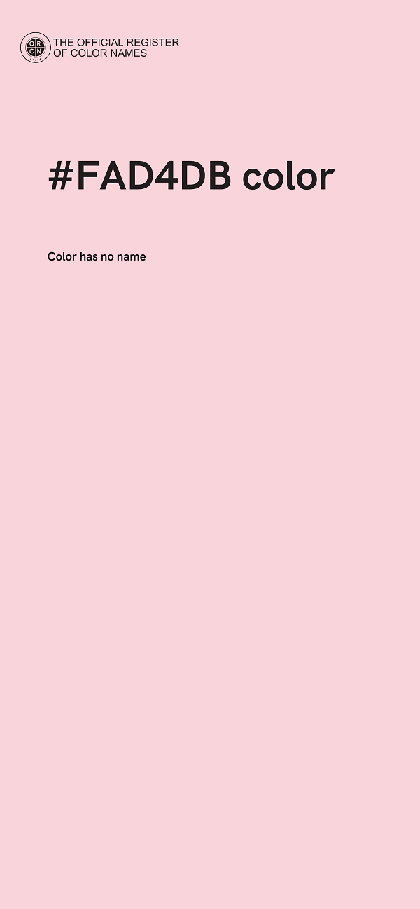 #FAD4DB color image