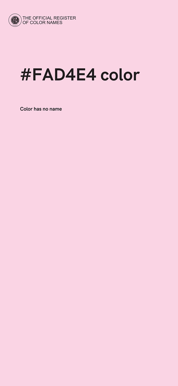 #FAD4E4 color image