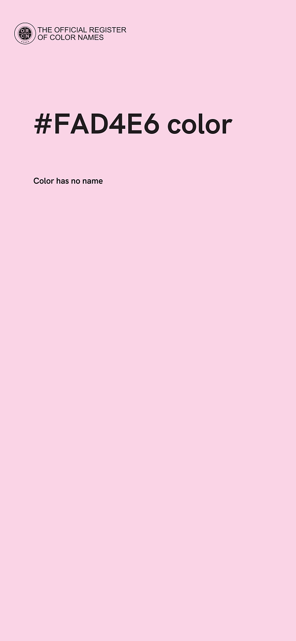 #FAD4E6 color image