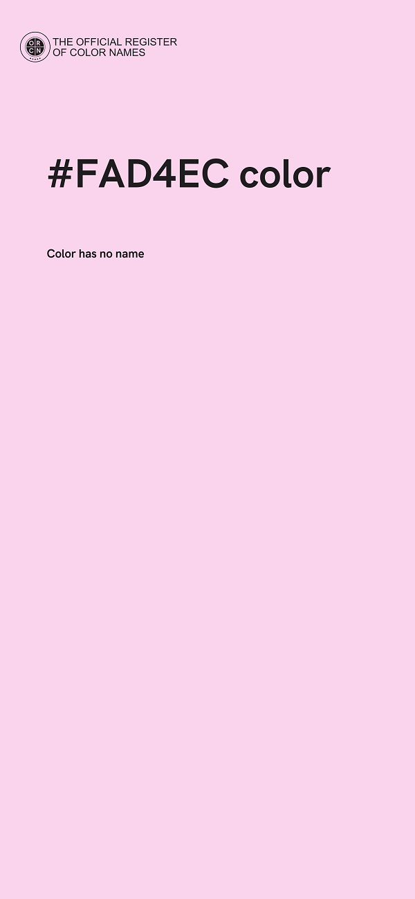 #FAD4EC color image