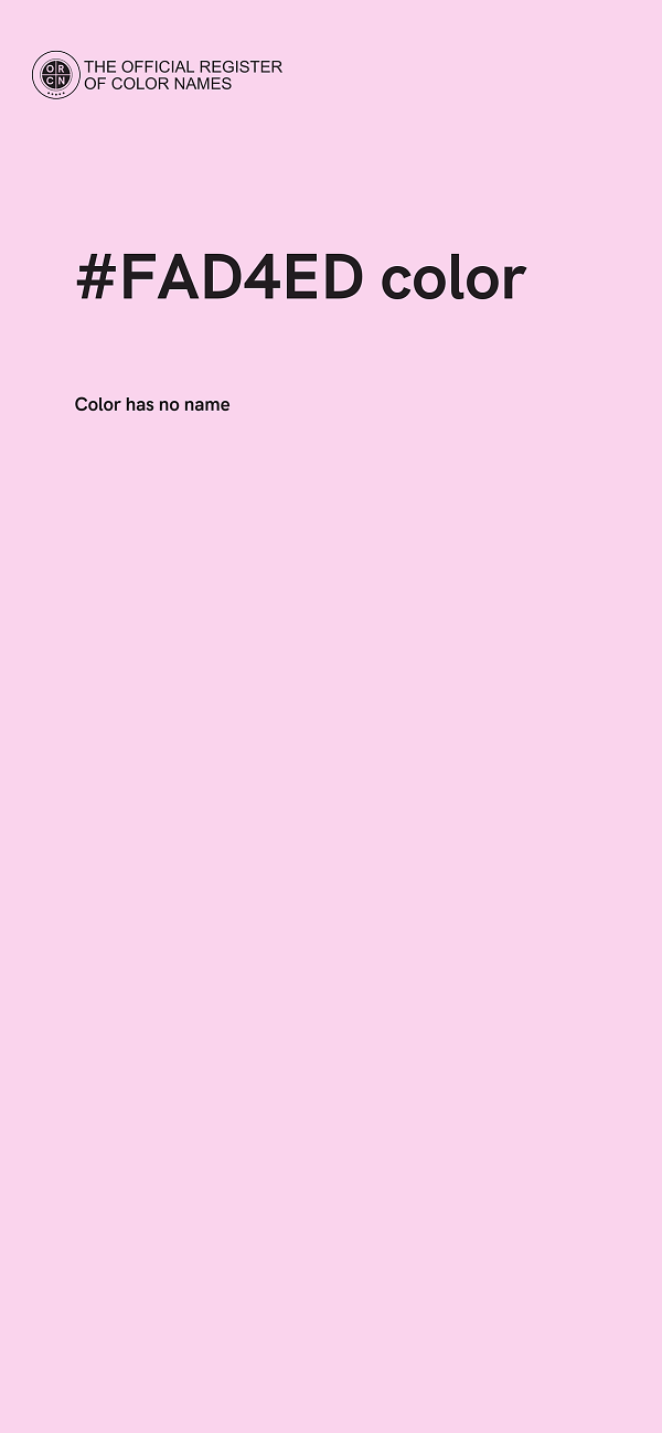 #FAD4ED color image
