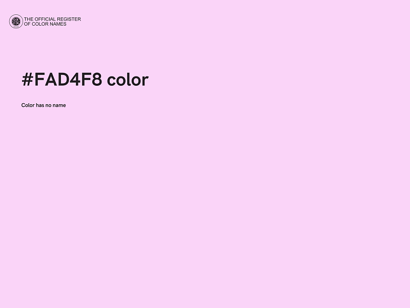 #FAD4F8 color image