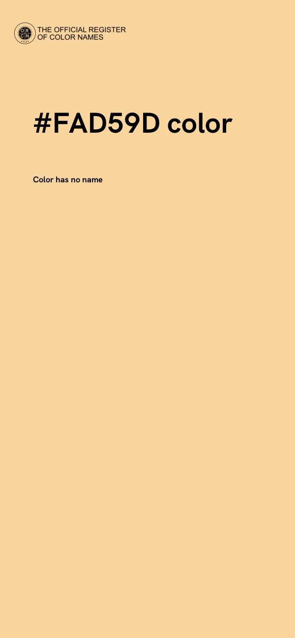 #FAD59D color image
