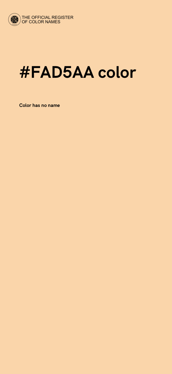 #FAD5AA color image