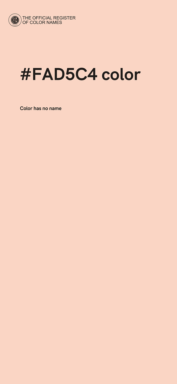 #FAD5C4 color image