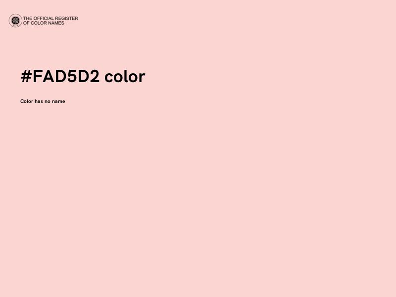 #FAD5D2 color image