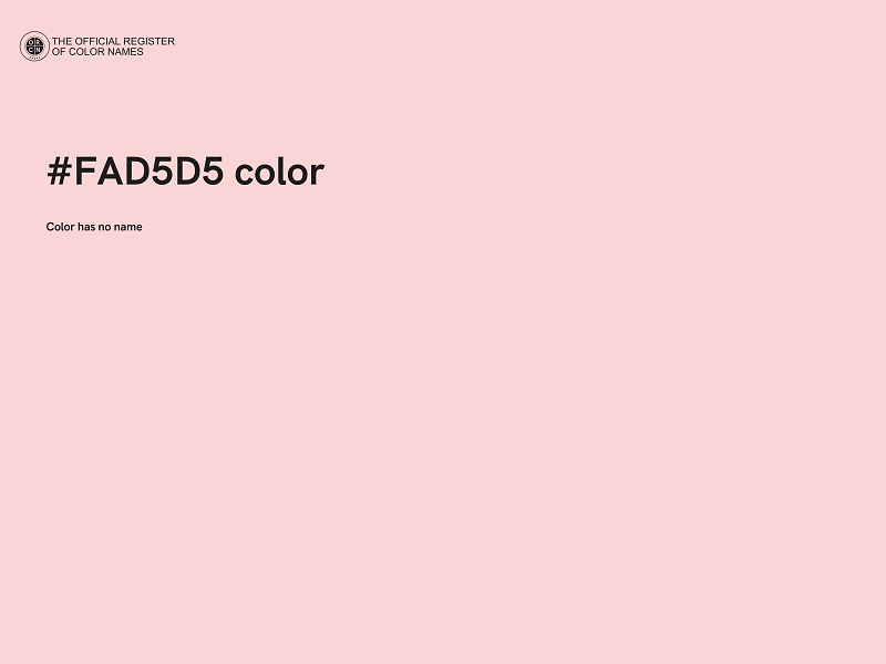 #FAD5D5 color image