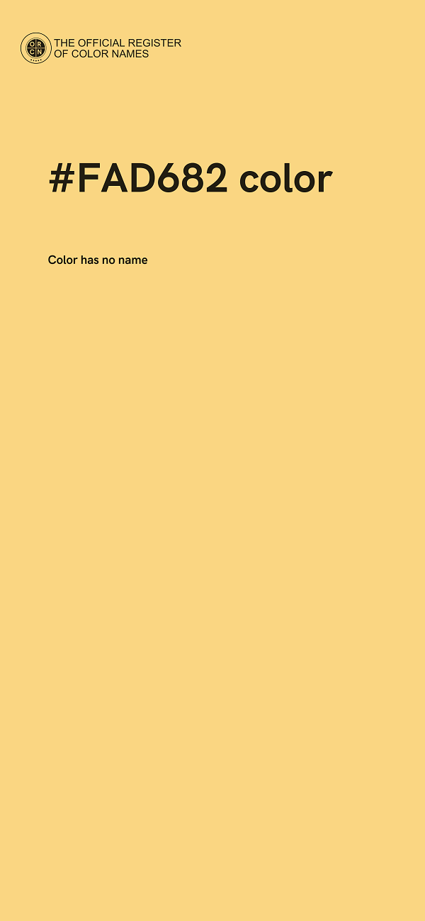 #FAD682 color image