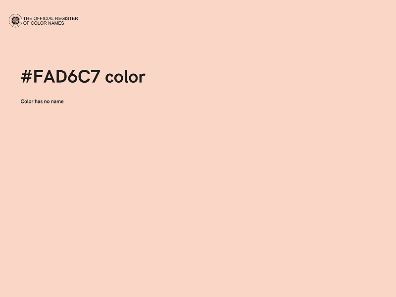 #FAD6C7 color image