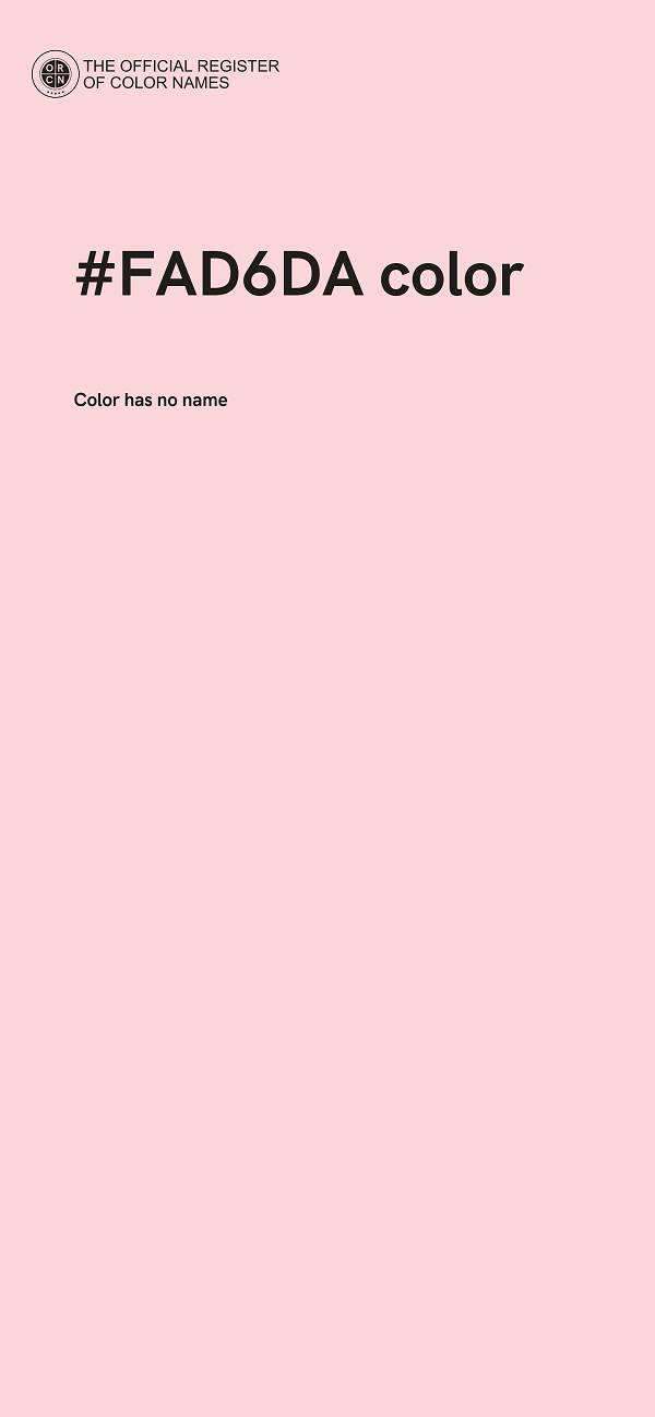 #FAD6DA color image