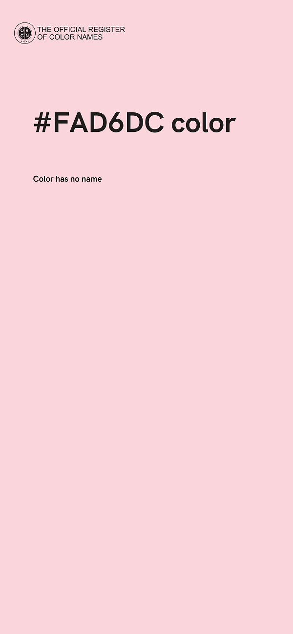 #FAD6DC color image