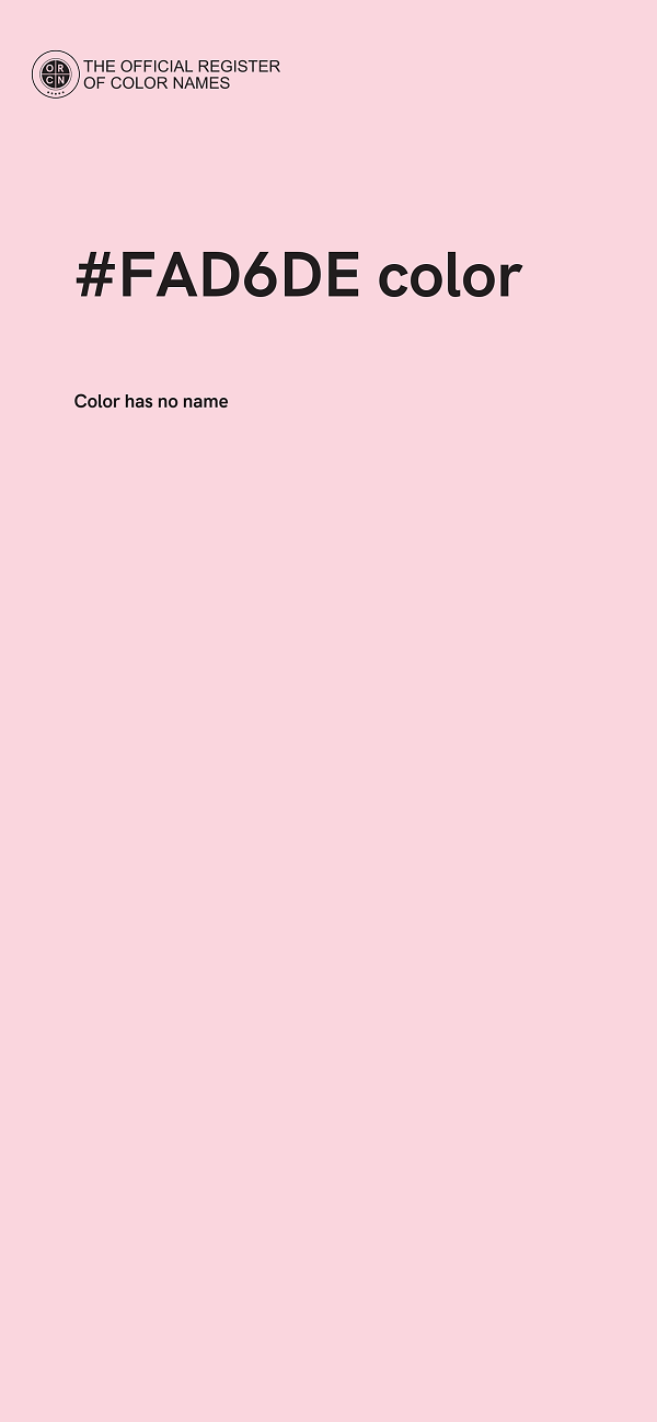 #FAD6DE color image