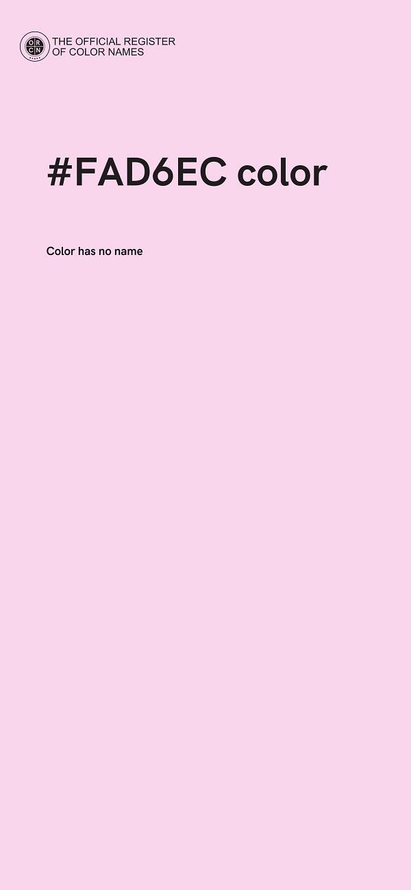 #FAD6EC color image