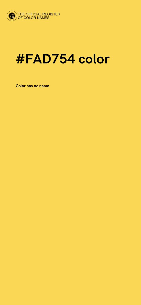 #FAD754 color image
