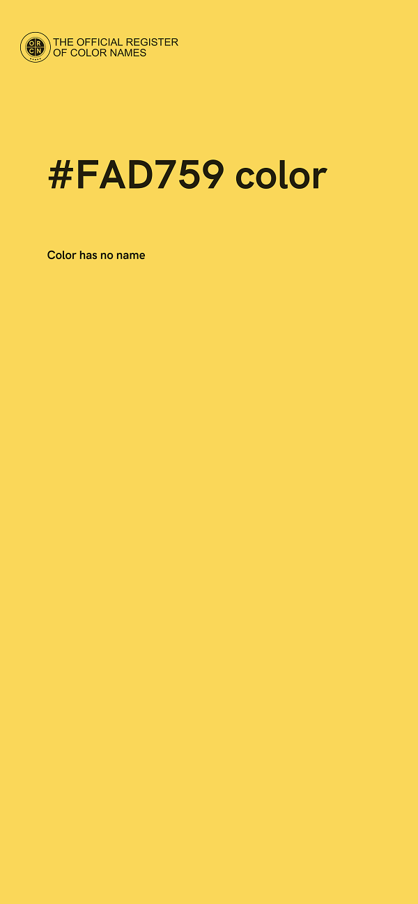 #FAD759 color image