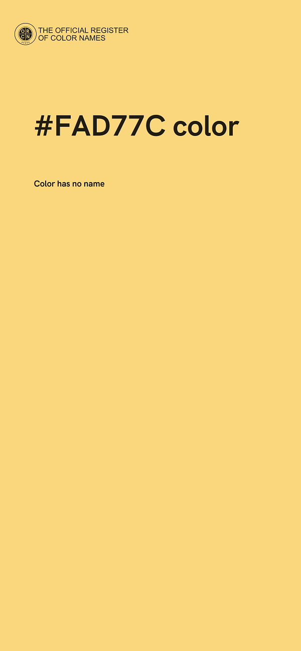 #FAD77C color image