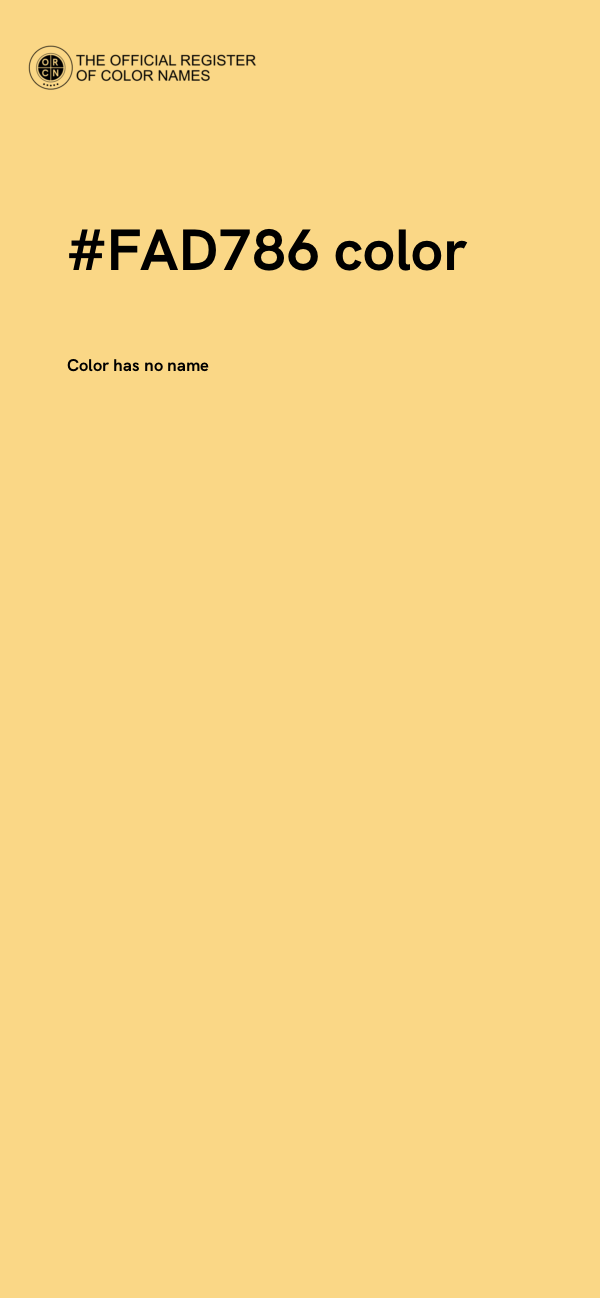 #FAD786 color image