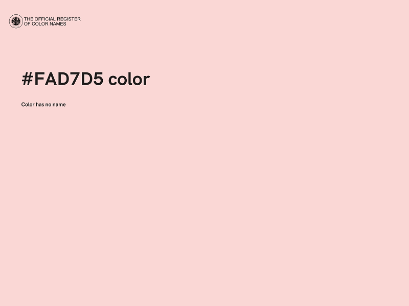 #FAD7D5 color image