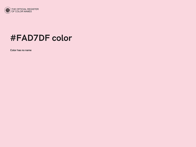 #FAD7DF color image