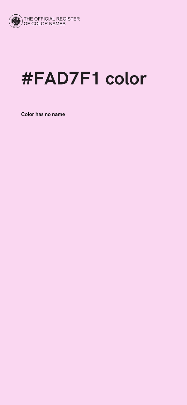 #FAD7F1 color image