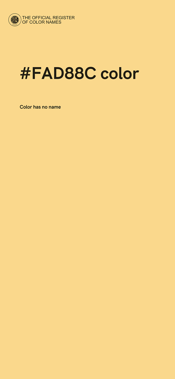 #FAD88C color image