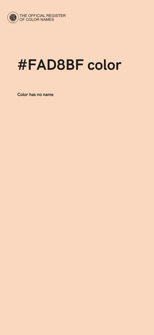 #FAD8BF color image