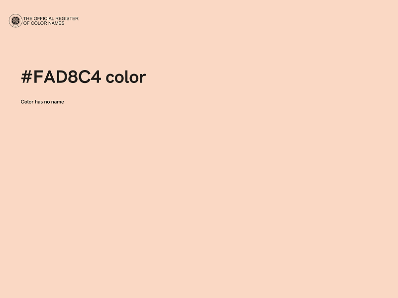 #FAD8C4 color image